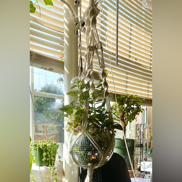 4” Handmade Disco Planter (Plant and hanger not Included) - Picture 2 of 3